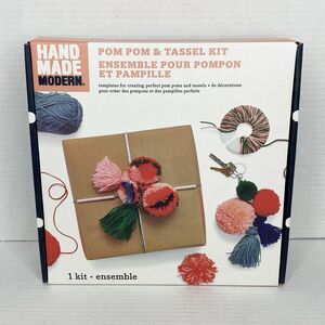 Hand Made Modern Pom Pom & Tassel DYI Craft Kit